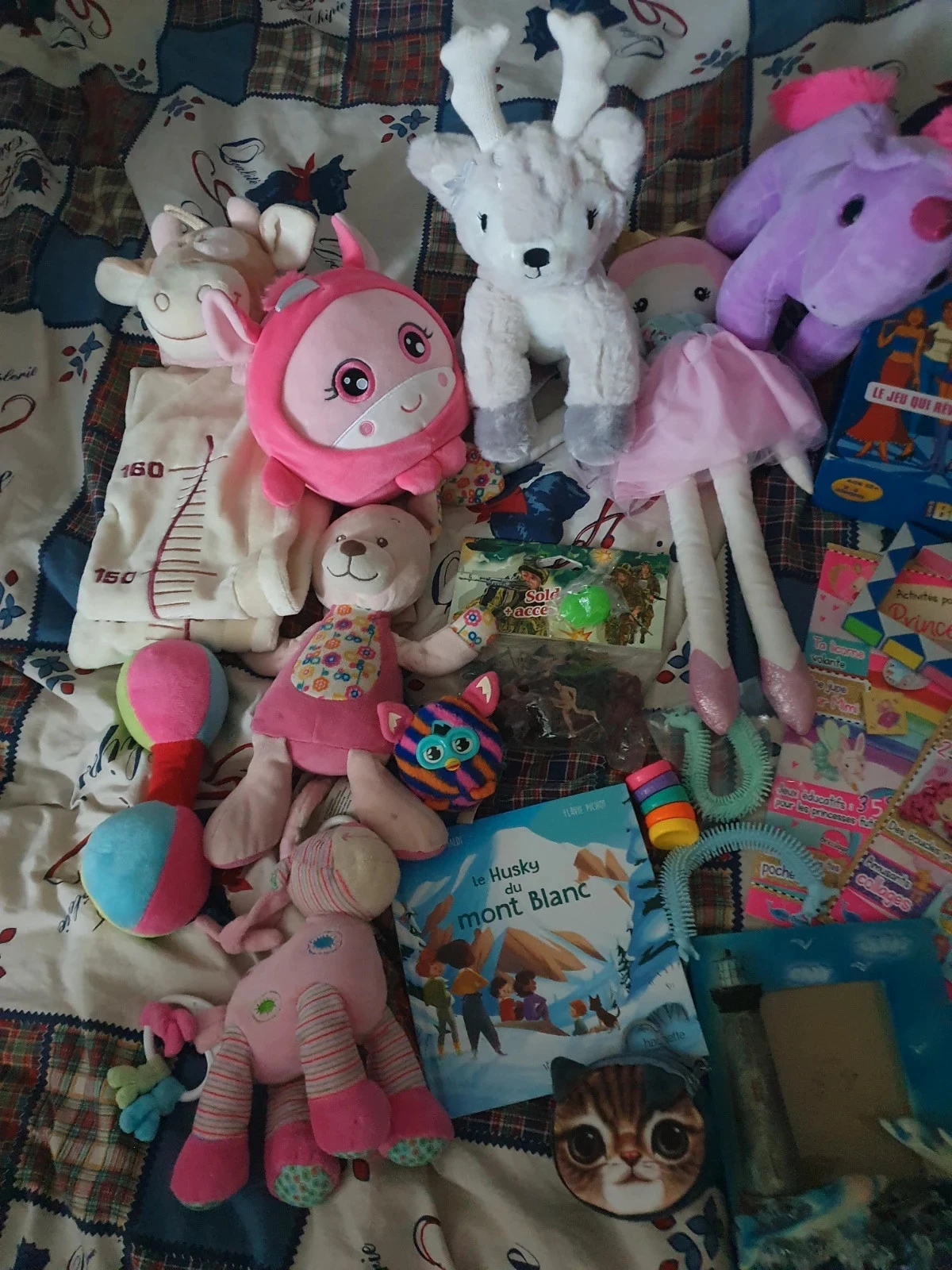 Girls' lots 10 plush toys + 3 free + toy + book – photo 2